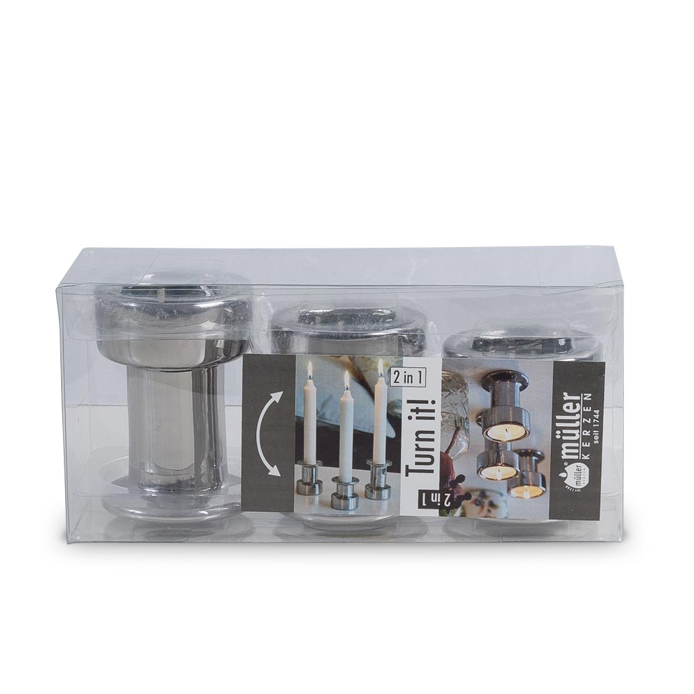 m-ller-kerzen-kerzenhalter-2-in-1-3er-set-keramik-silber image 3