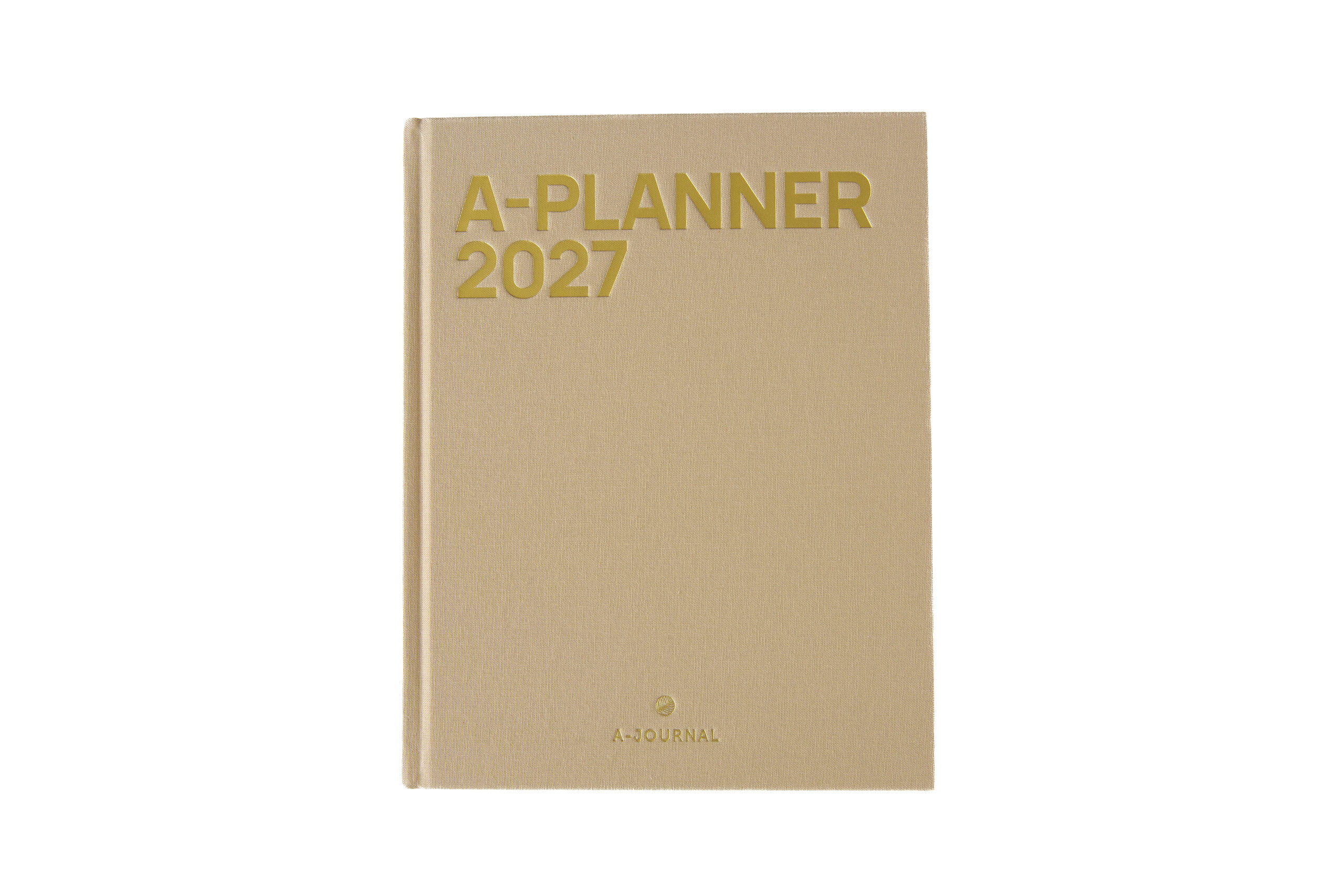 a-journal-a-planner-terminkalender-2027-beige-leinen image 1