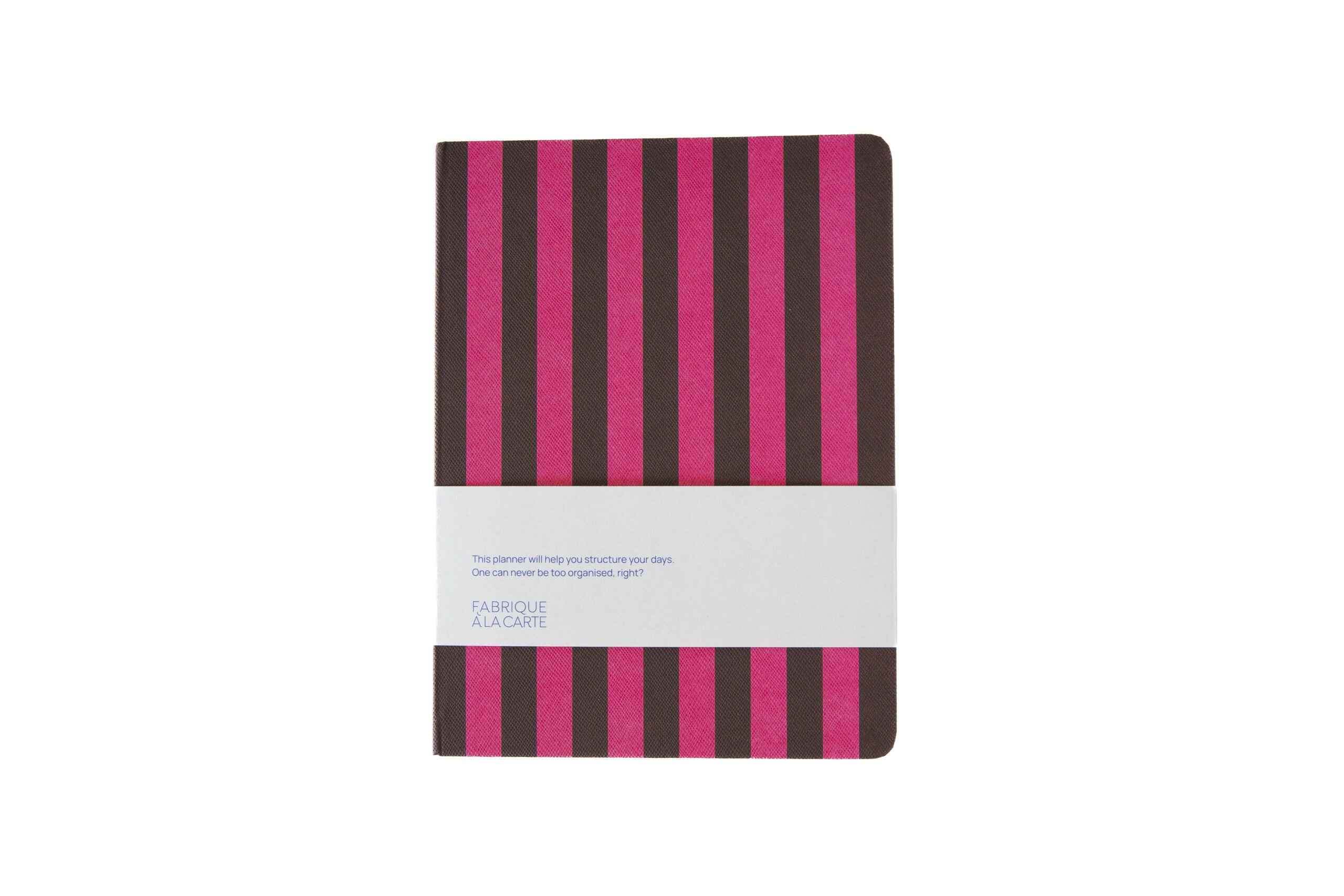 a-journal-fabrique-diary-2027-kalender-rosa-gestreift image 1