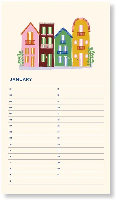 a-journal-birthday-calendar-flowers-beige-geburtstagskalender image 4