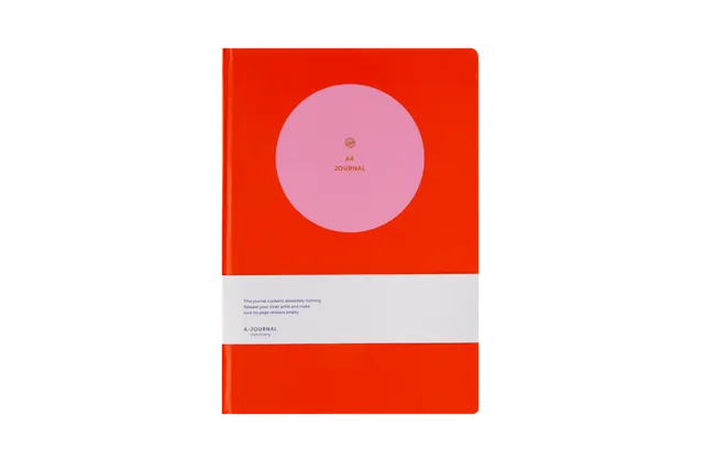 a-journal-sketchbook-a4-skizzenbuch-circle-pink-red image 1