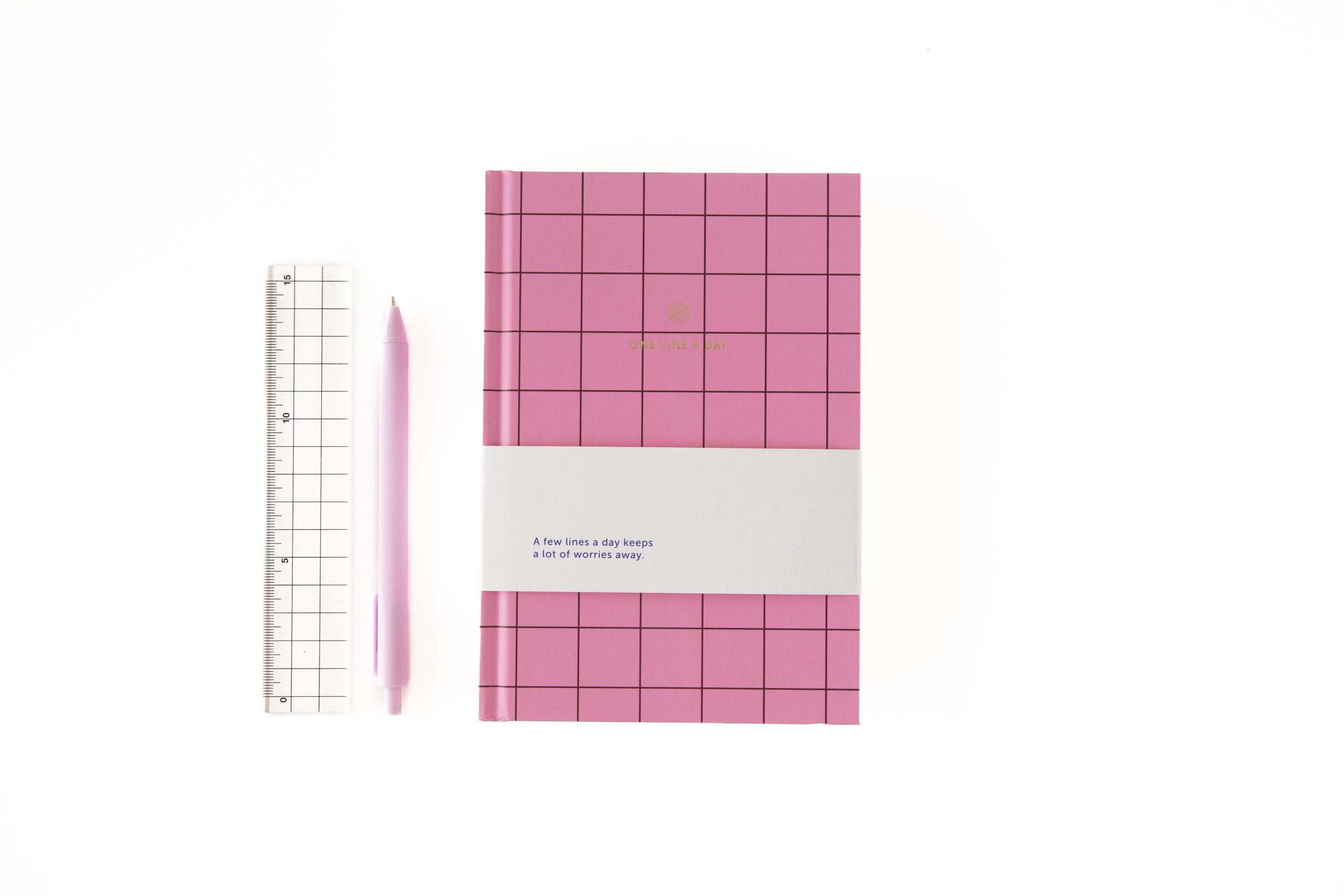 a-journal-one-line-a-day-tagebuch-rosa-kariert-5-jahre image 3