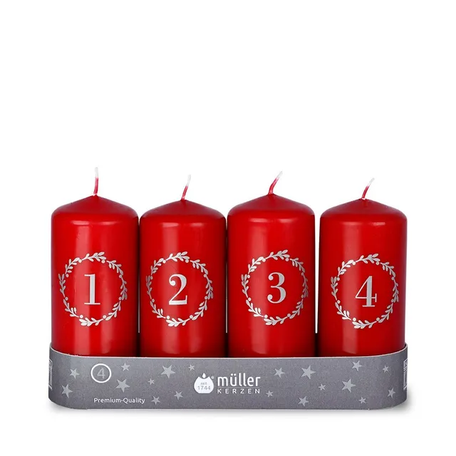 m-ller-kerzen-adventskerzen-karminrot-4er-set-110-48 image 1