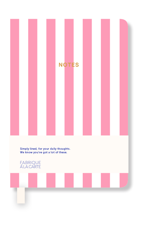a-journal-fabrique-a7-notizbuch-rosa-gestreift image 1
