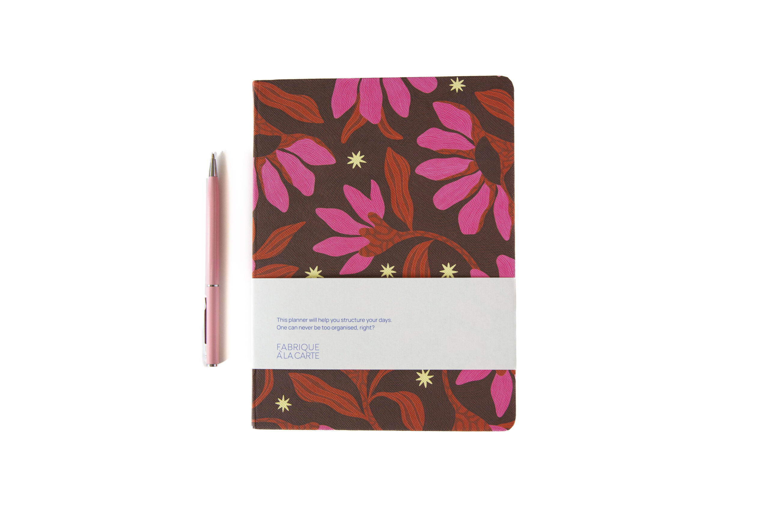 a-journal-fabrique-diary-2027-kalender-flowers-pink image 4