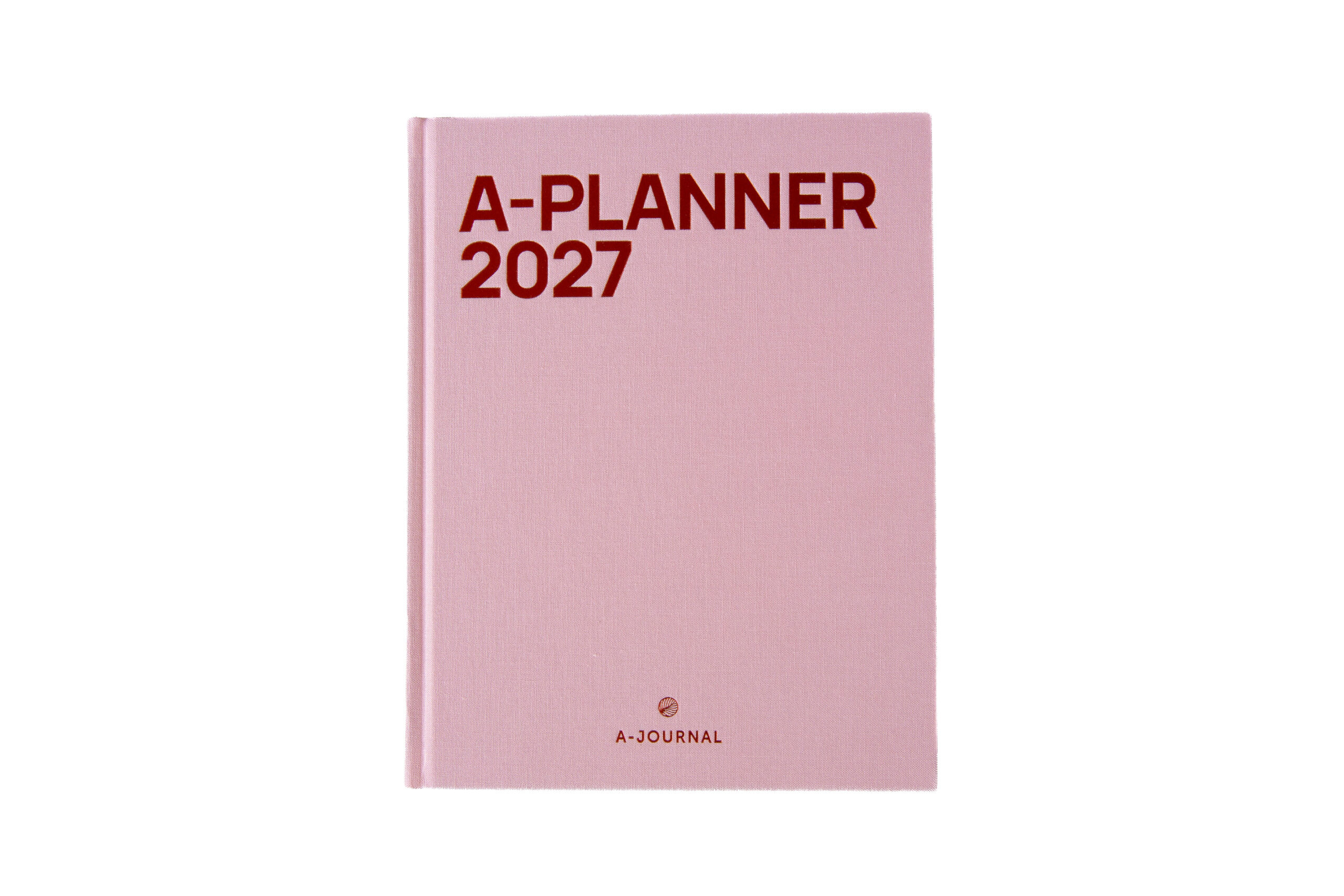 a-journal-a-planner-diary-2027-terminkalender-pink-leinen image 1