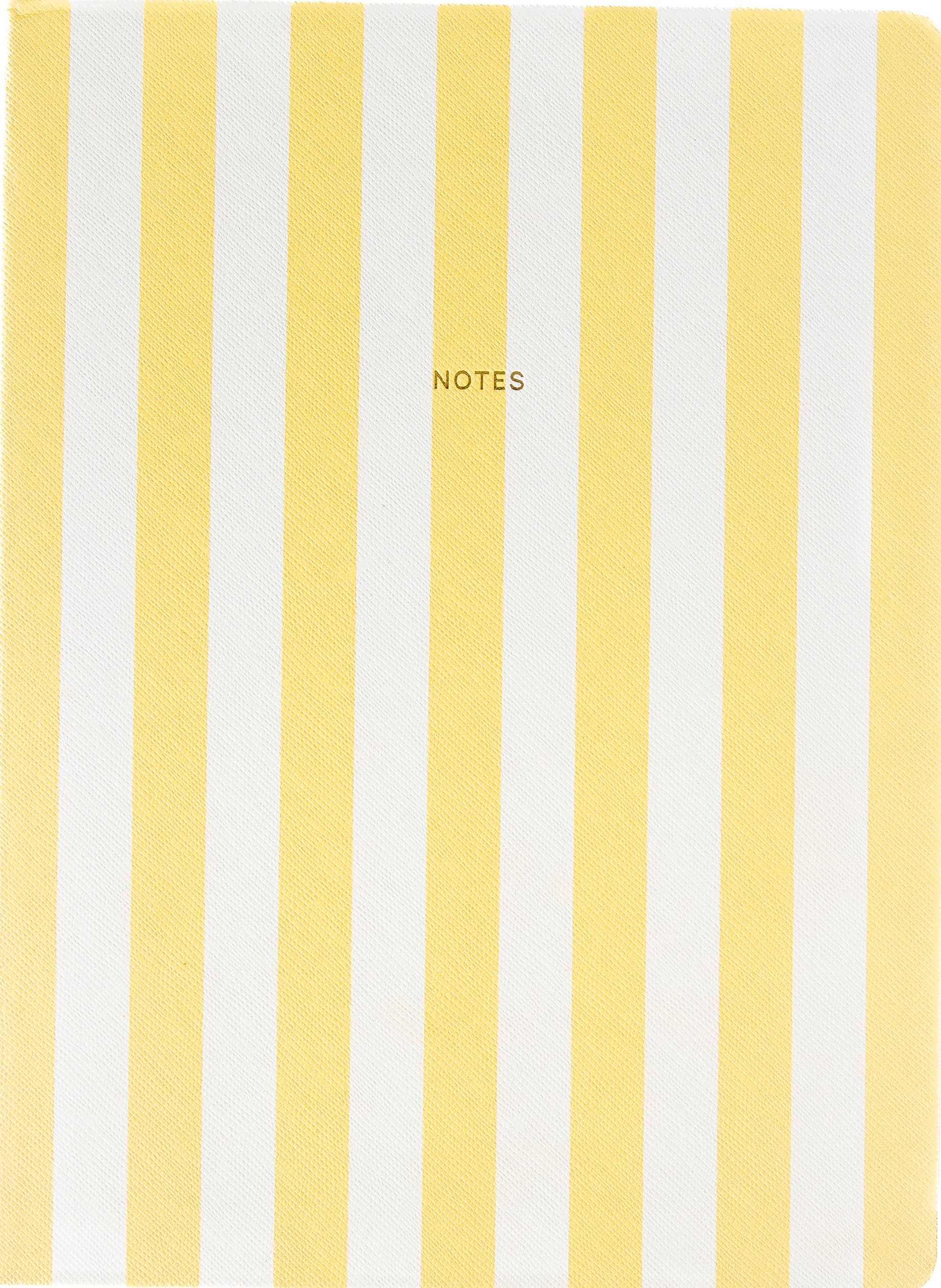 a-journal-fabrique-notizbuch-stripes-yellow-gelbes-notebook image 1