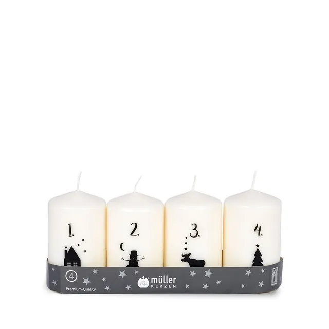 m-ller-kerzen-adventkerzenset-4er-90-55-stumpenkerzen image 1