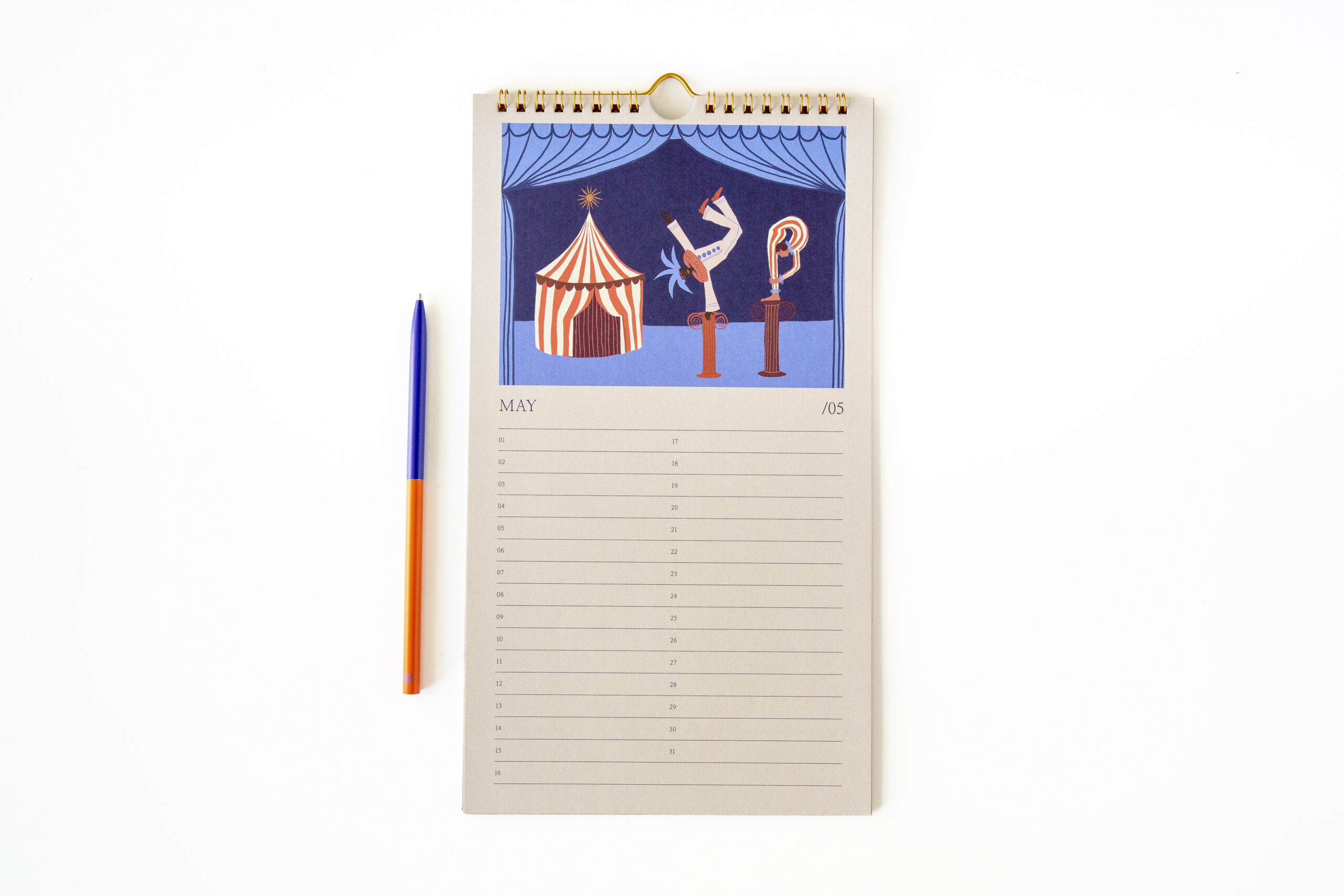 a-journal-birthday-calendar-circus-geburtstagskalender-ewig image 3