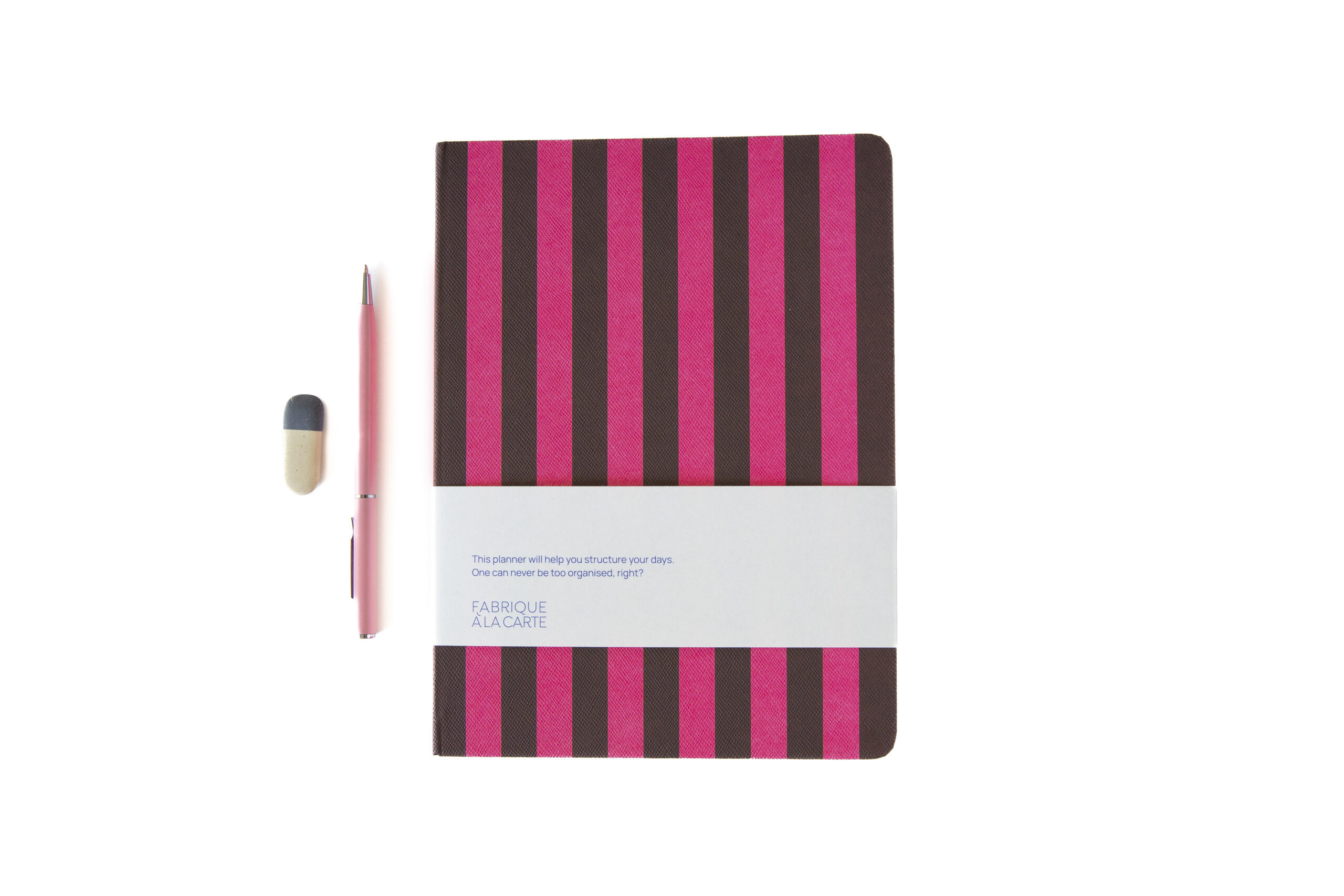 a-journal-fabrique-diary-2027-kalender-rosa-gestreift image 4