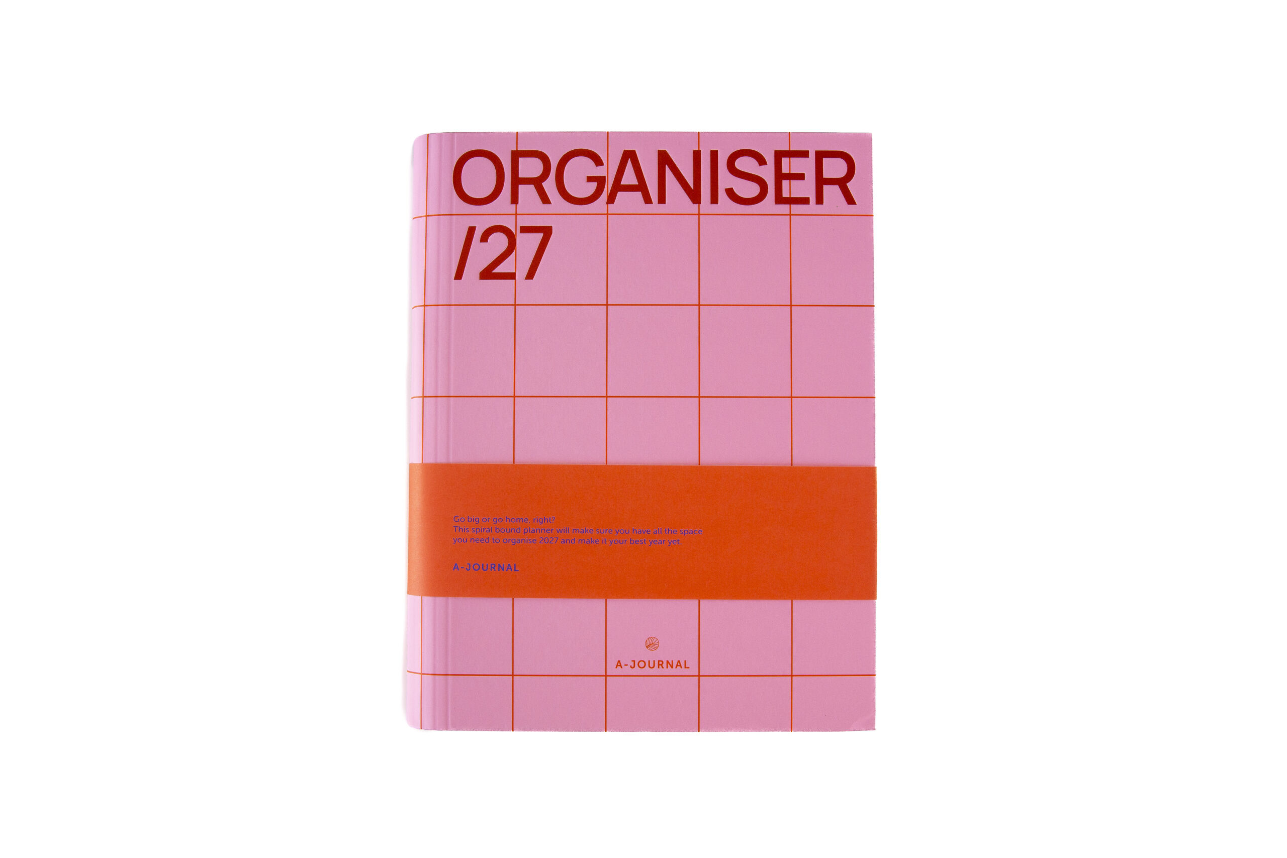 a-journal-diary-spiral-organizer-2027-kariert-pink-rot image 1