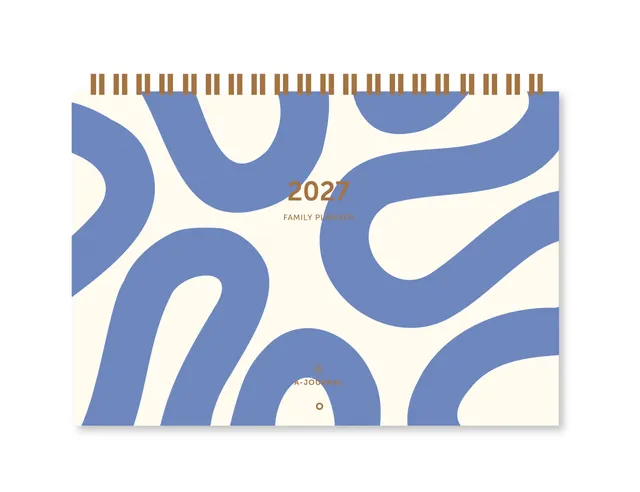 a-journal-family-planner-2027-flow-blue-familienkalender image 1