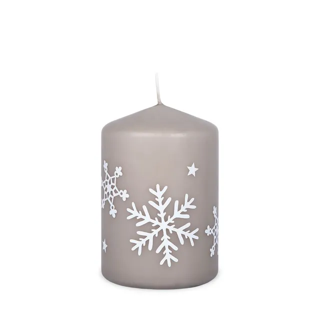 m-ller-kerzen-snowflake-stumpenkerze-100-68-weihnachten image 1