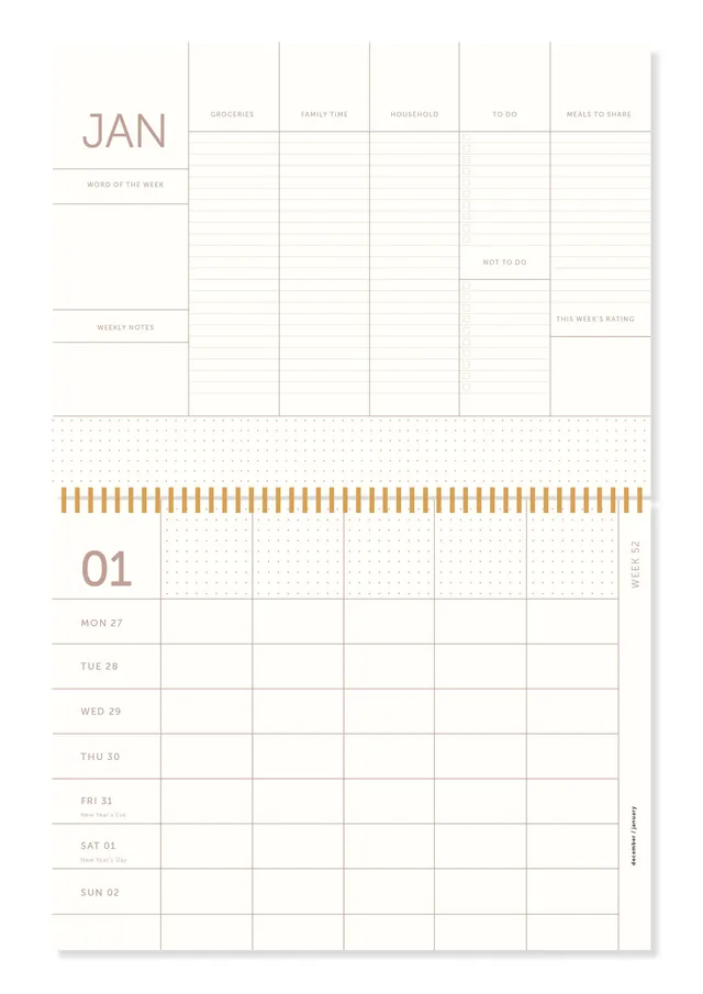 a-journal-family-planner-2023-sand-familienkalender image 1