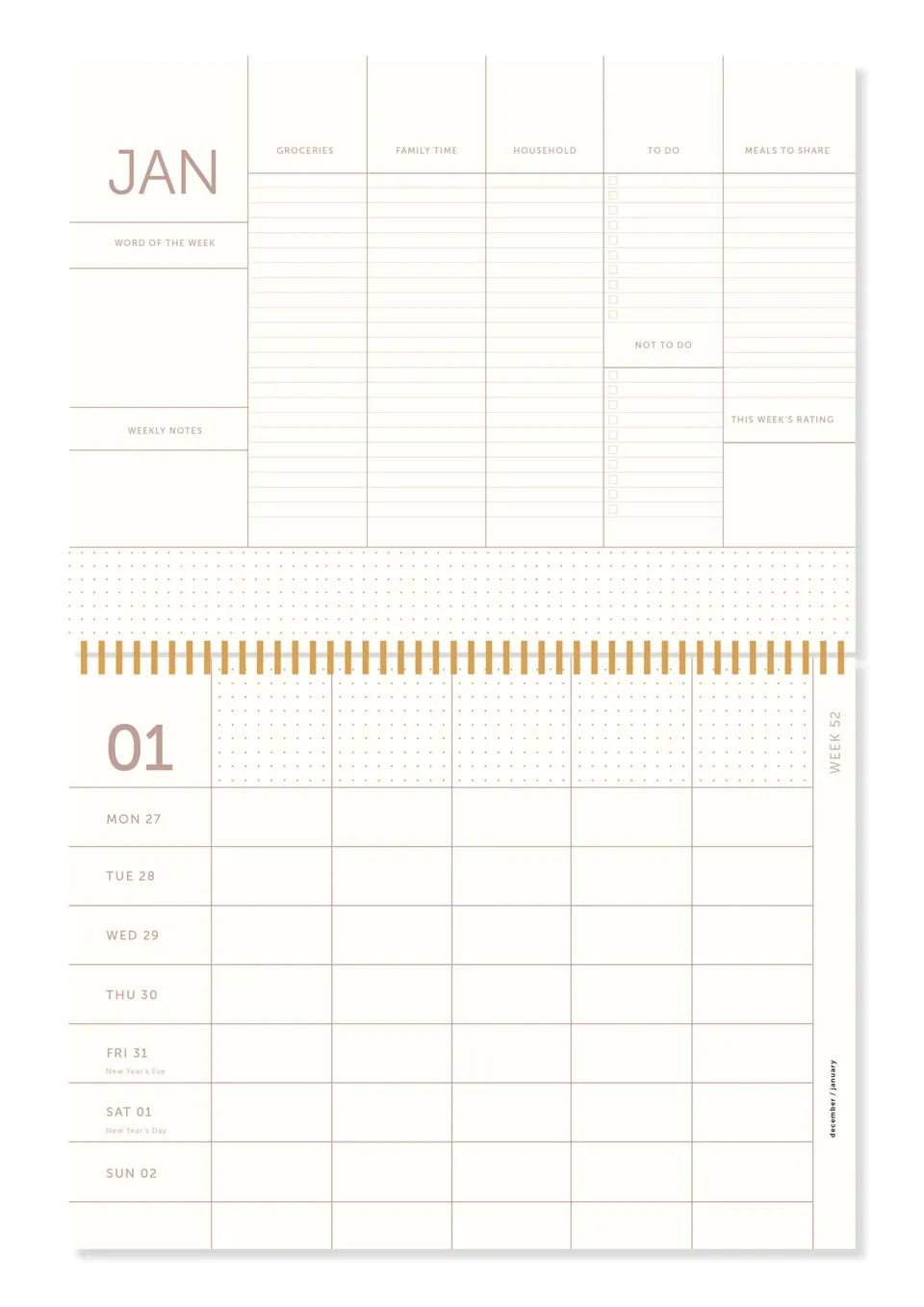 a-journal-family-planner-2023-sand-familienkalender image 1