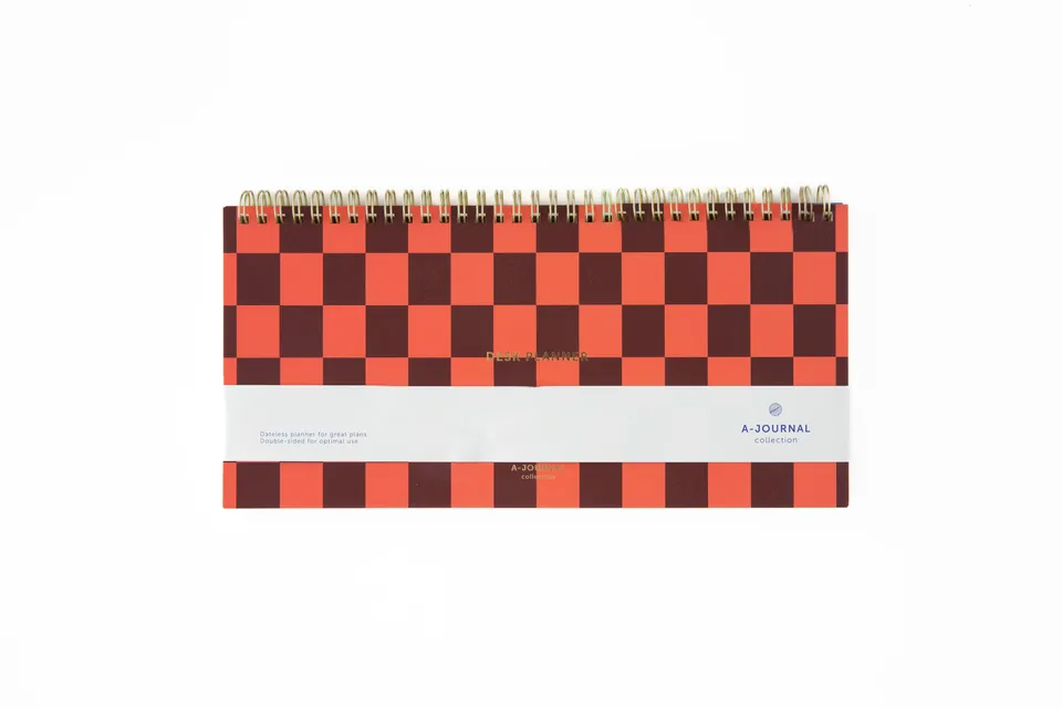 a-journal-spiral-deskplanner-tischplaner-kariert image 1