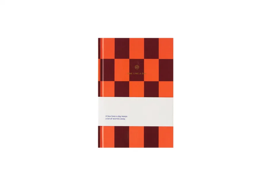 a-journal-one-line-a-day-tagebuch-checkered-kariert image 1