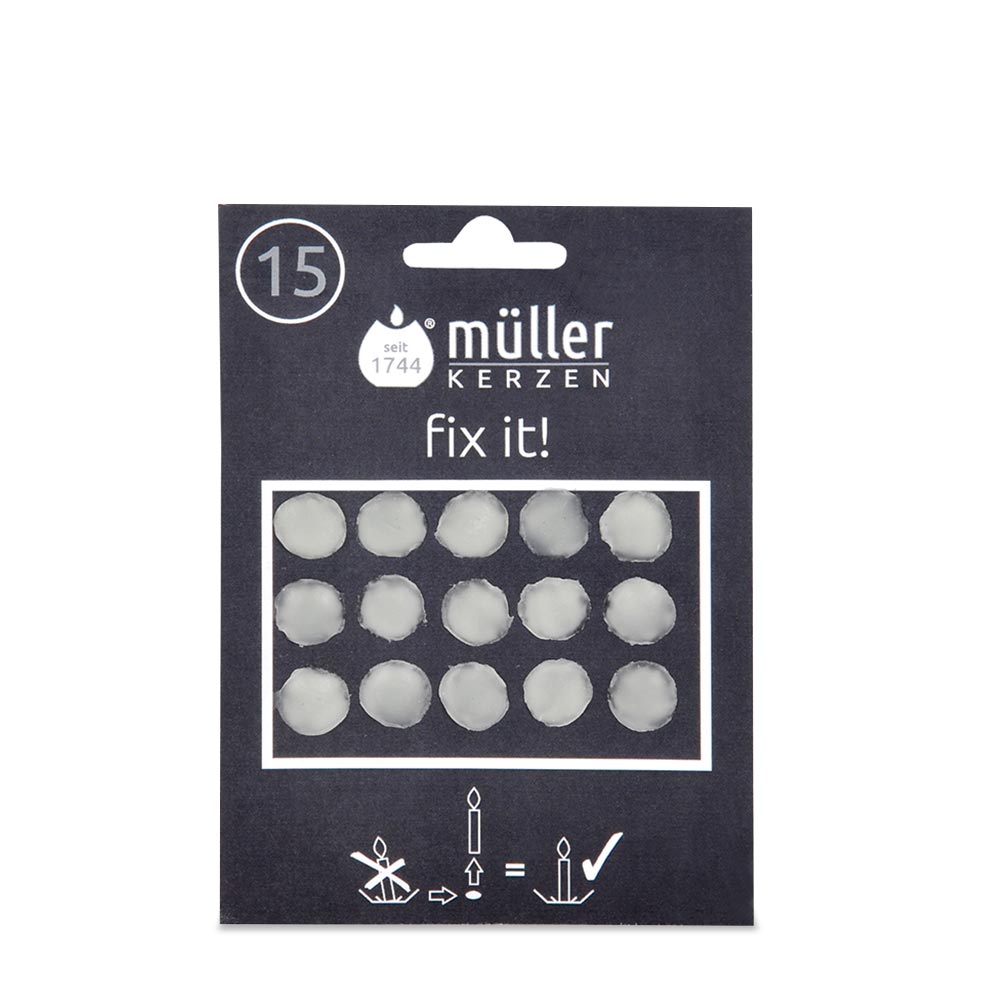 m-ller-kerzen-zubeh-r-klebewachspl-ttchen-15er-kerzenhalter image 1