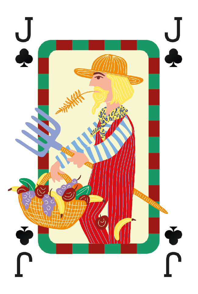 a-journal-fabrique-playing-cards-stripes-red-pink-karten image 2