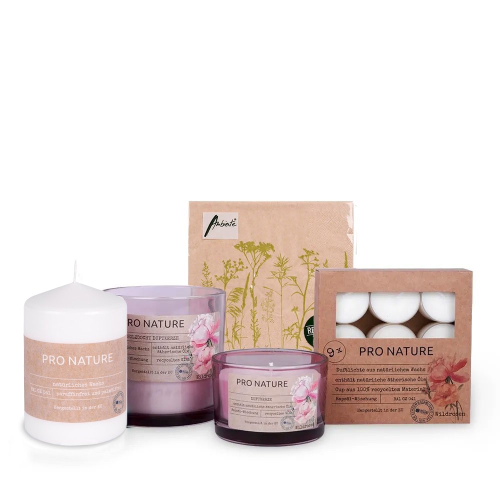 m-ller-kerzen-pro-nature-probierset-wildrosen-duftkerzen image 1