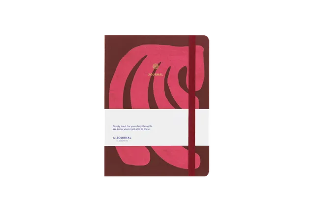 a-journal-collage-pink-notizbuch-rosa-gemustert image 1