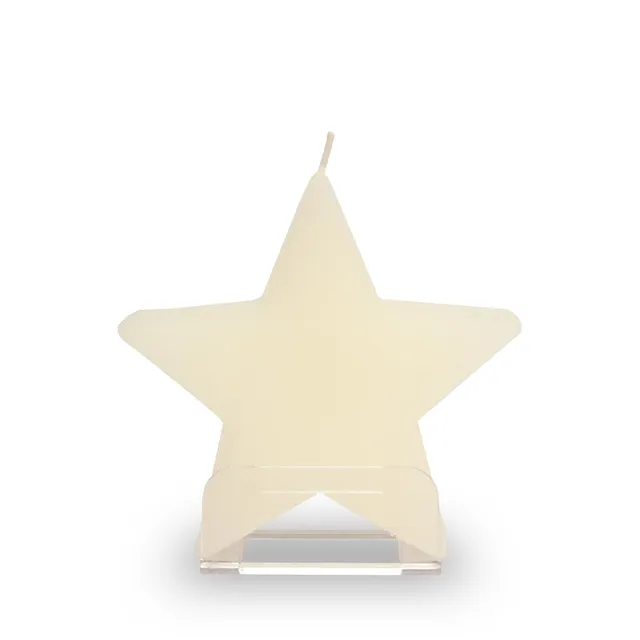 m-ller-kerzen-formenkerze-star-creme-stern-weihnachtskerze image 1