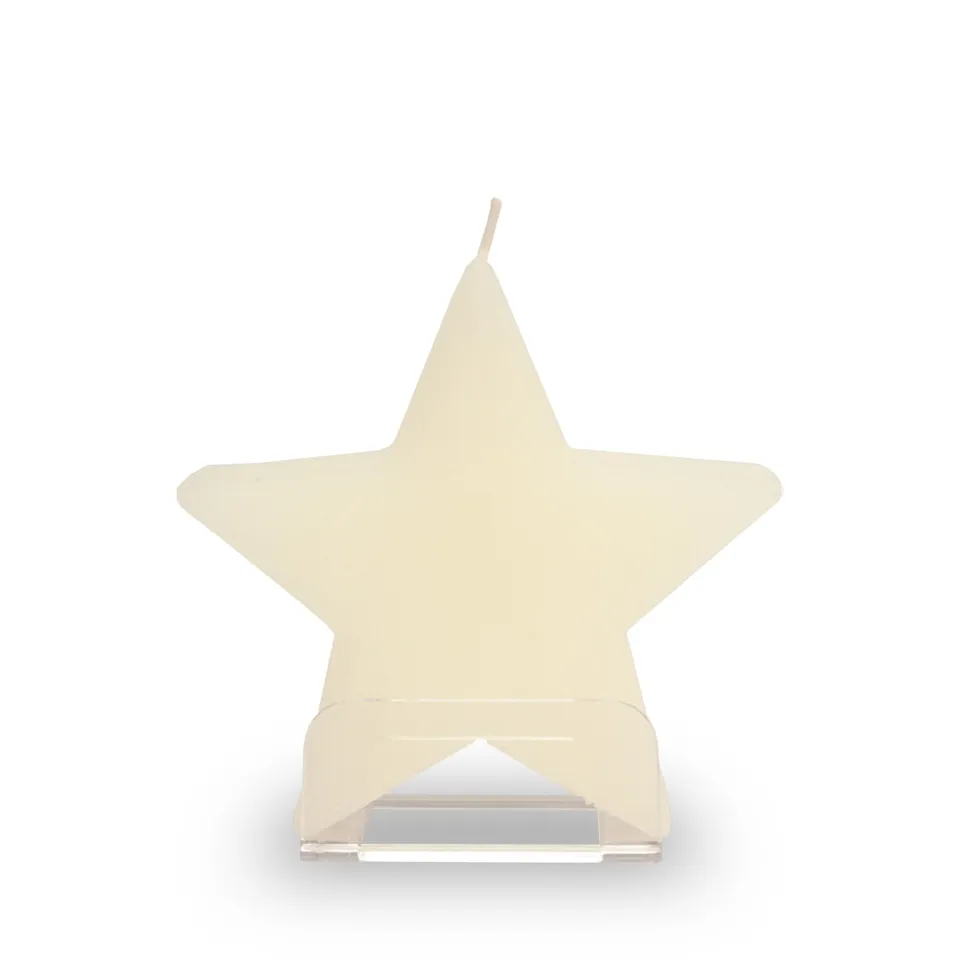 m-ller-kerzen-formenkerze-star-creme-stern-weihnachtskerze image 1