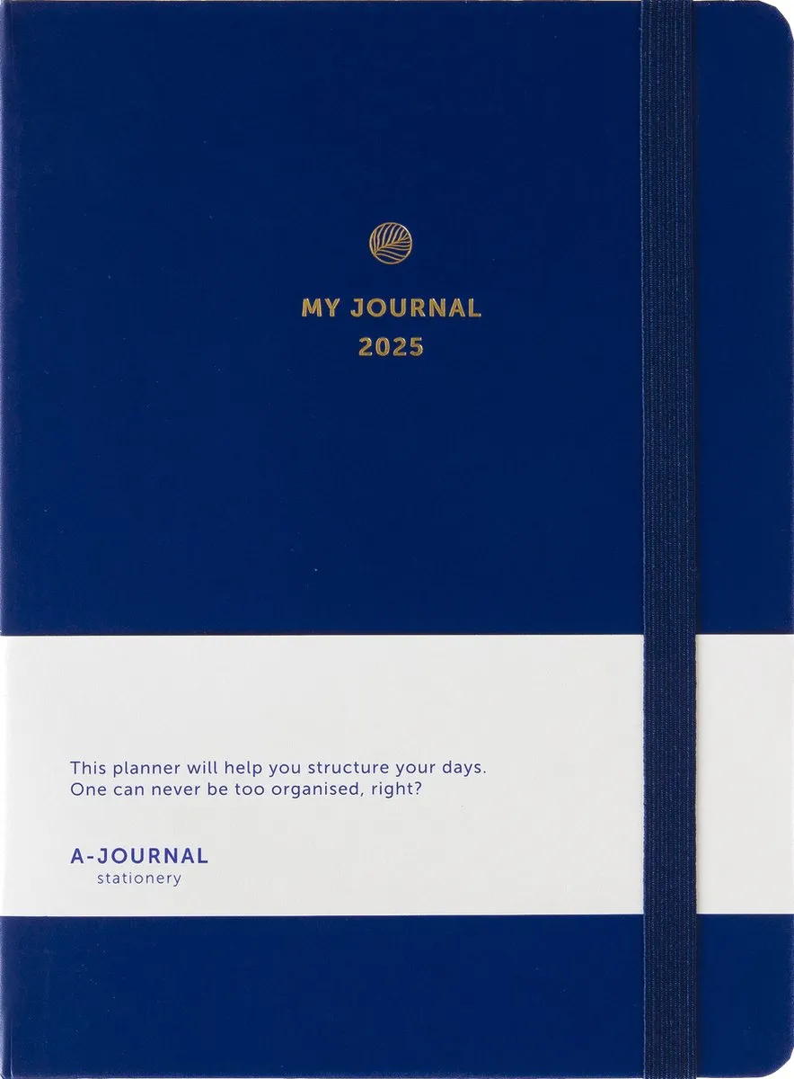 a-journal-my-journal-diary-2025-tagebuch-dunkelblau image 1
