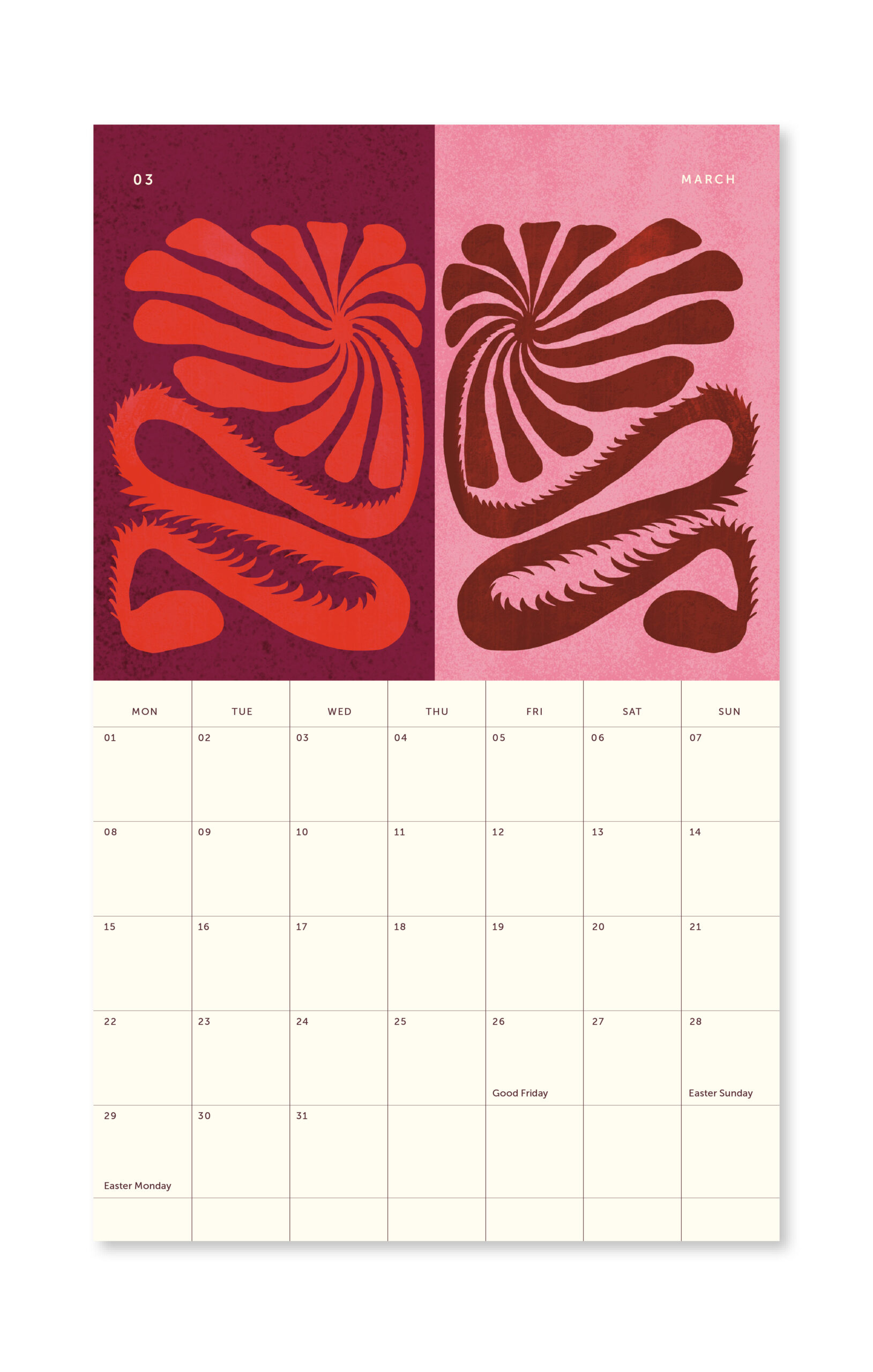 a-journal-calendar-2027-kalender-pink-wochenplaner image 2