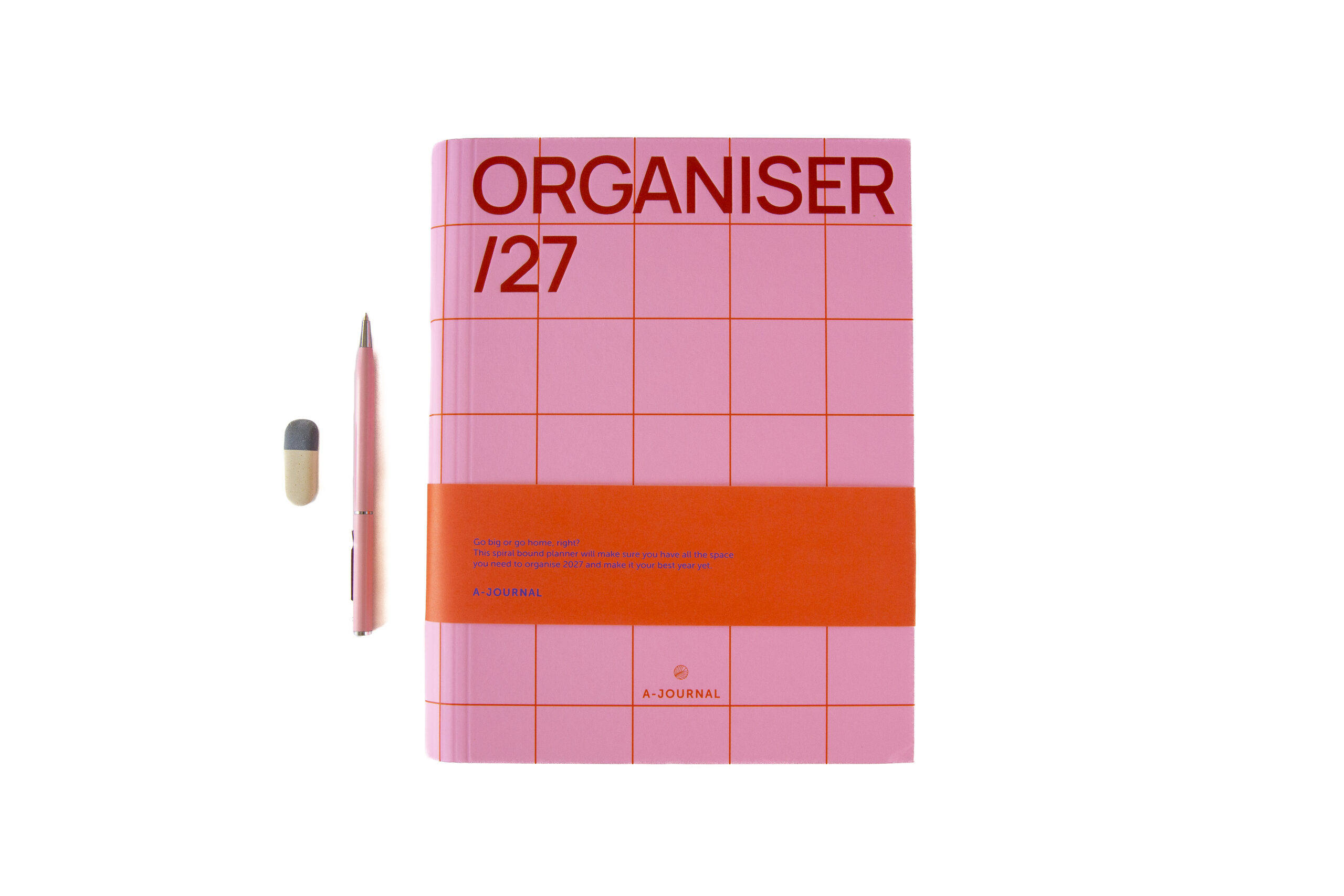 a-journal-diary-spiral-organizer-2027-kariert-pink-rot image 6
