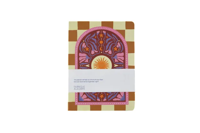 a-journal-fabrique-diary-2026-tagebuch-checkered-sun image 1