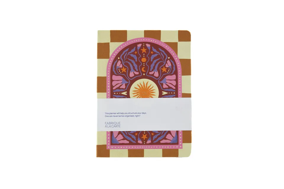 a-journal-fabrique-diary-2026-tagebuch-checkered-sun image 1