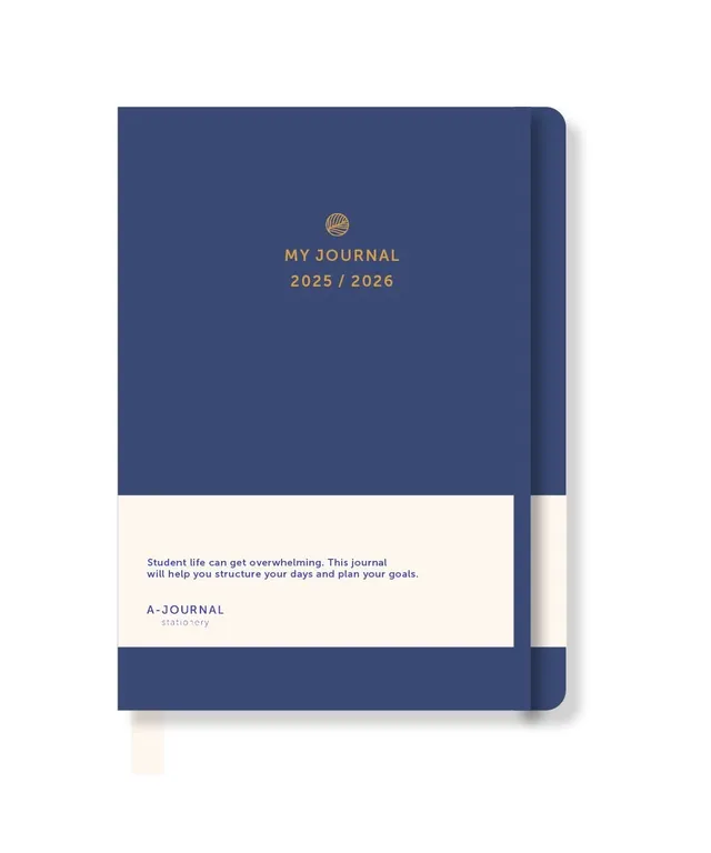 a-journal-my-journal-school-diary-2025-2026-dunkelblau image 1