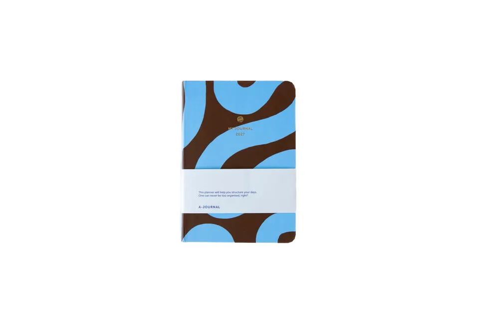 a-journal-a6-my-journal-diary-2027-flow-blue-chocolate-kalender image 1