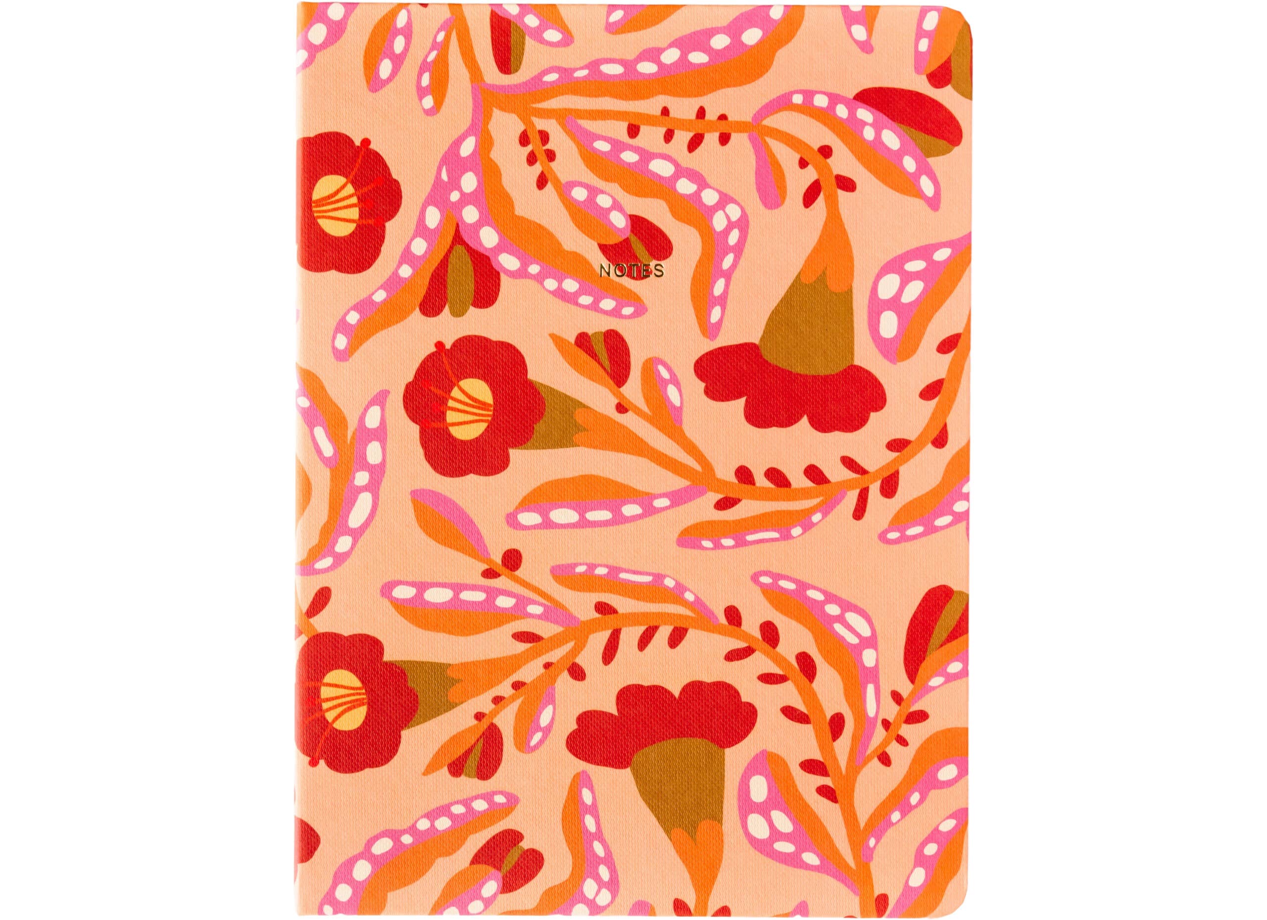 a-journal-fabrique-happy-flowers-notizbuch-blumen image 1