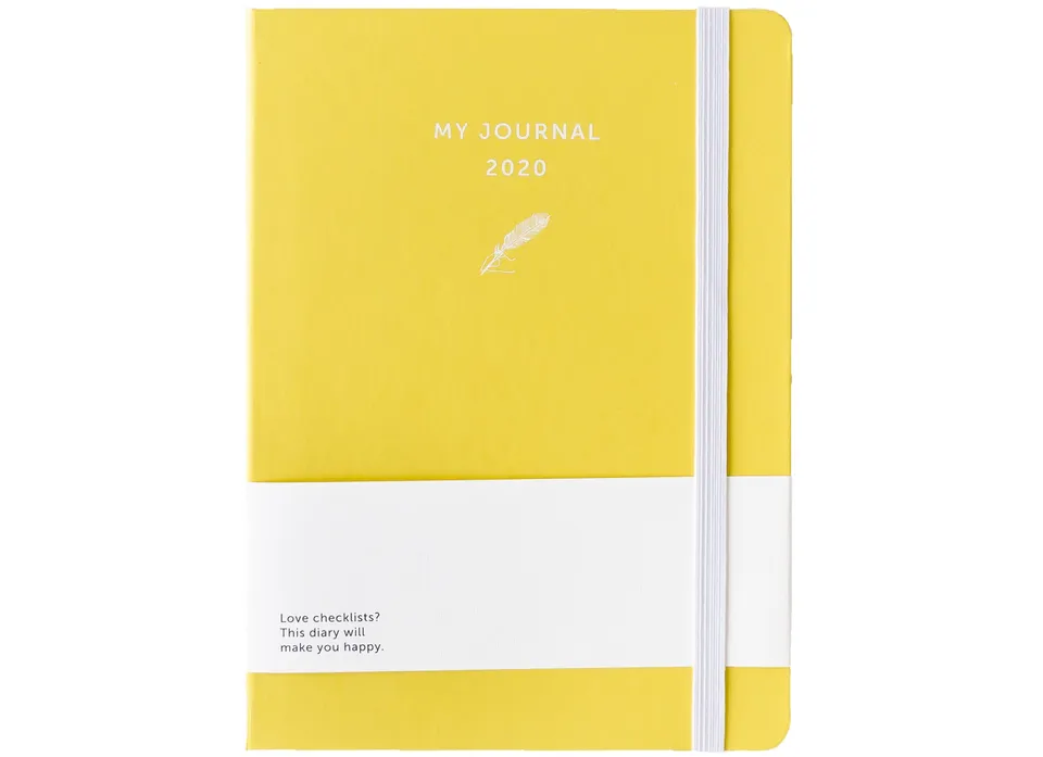 a-journal-my-journal-diary-2020-tagebuch-gelb image 1