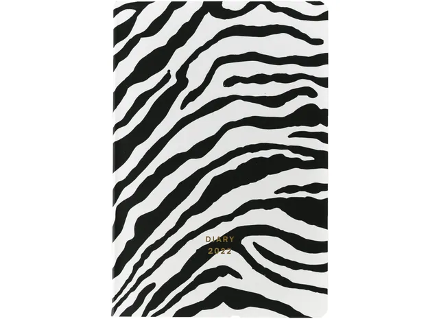a-journal-fabrique-a-la-carte-diary-2022-tagebuch-zebra image 1