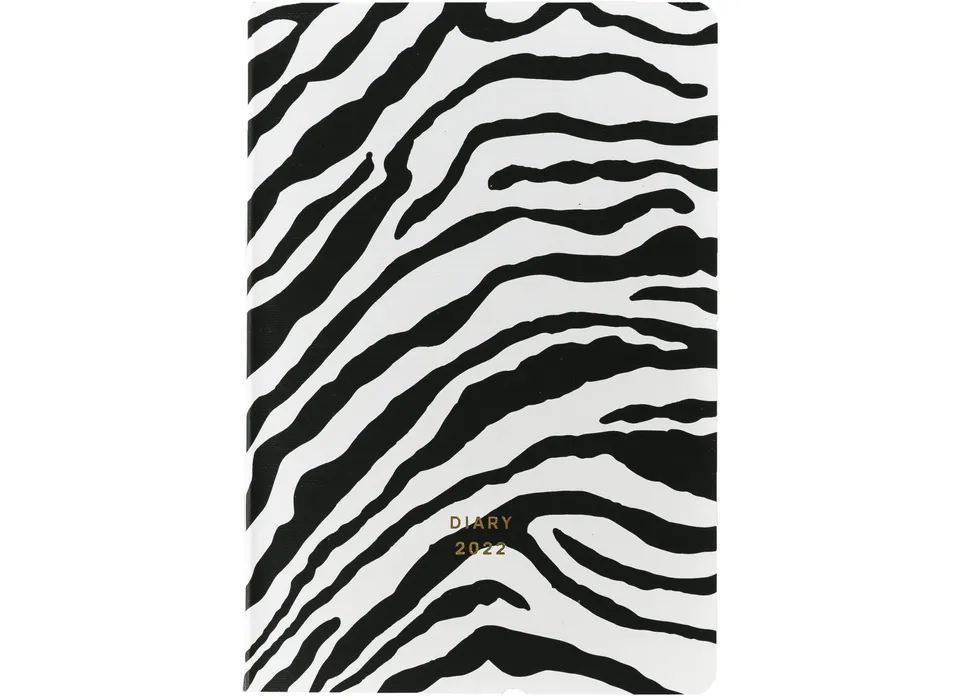 a-journal-fabrique-a-la-carte-diary-2022-tagebuch-zebra image 1