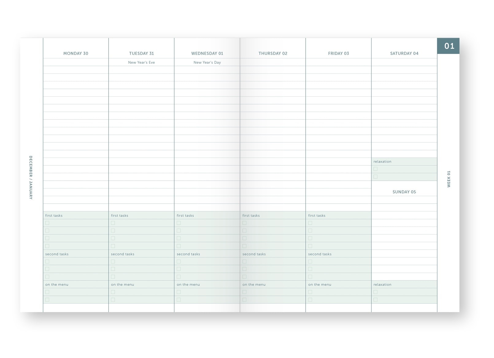 a-journal-a-planner-2020-linnen-planer-tagesplaner image 2