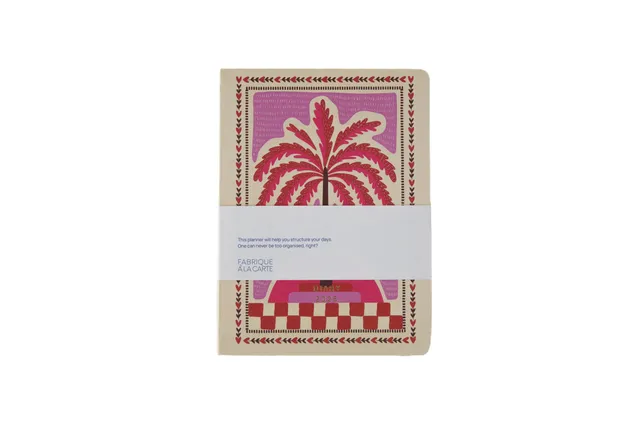 a-journal-fabrique-diary-2026-kalender-palmtree-pink image 1