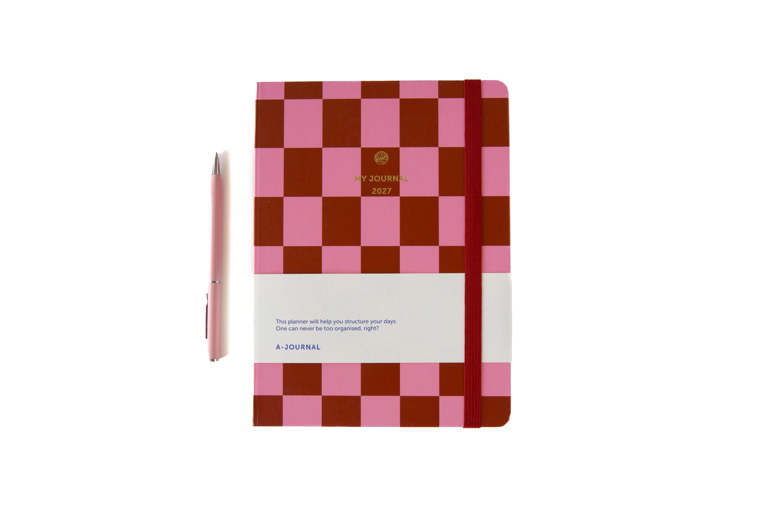 a-journal-my-journal-tagebuch-2027-rosa-rot-kariert image 4