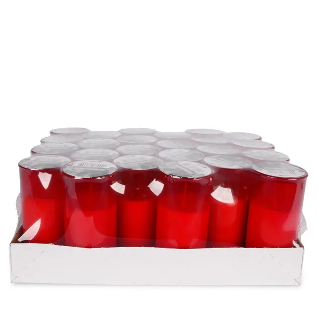 m-ller-kerzen-grabkerzen-kompo-l-nr-7-grablicht-rot-tray image 1